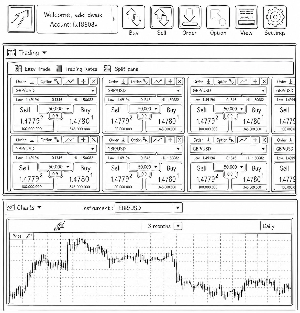 Government Systems line illustration